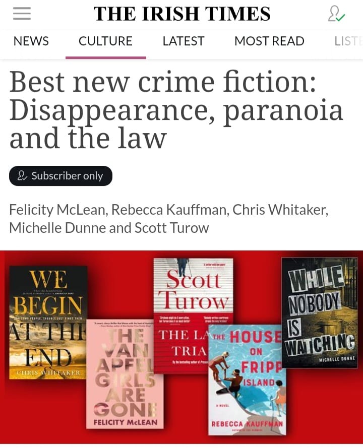 Irish Times crime book reviews